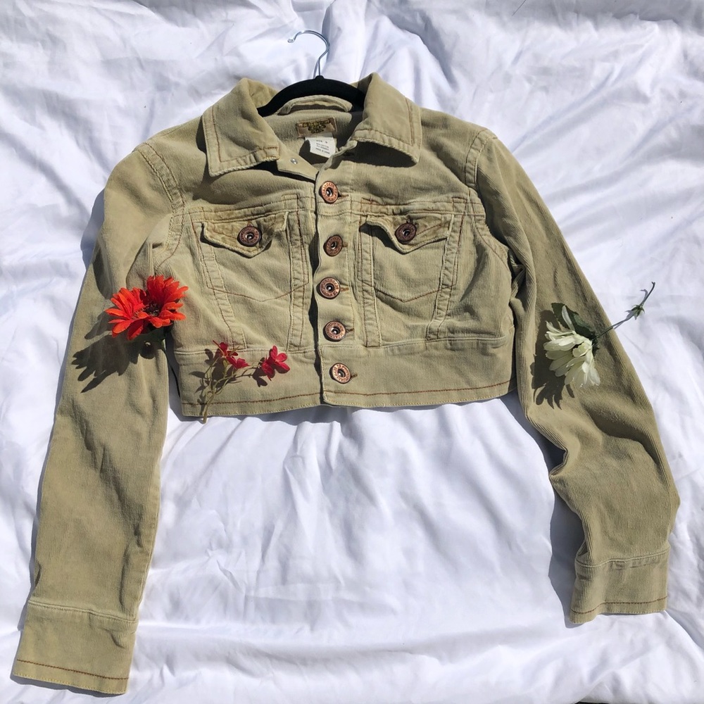 Vintage Corduroy Cropped Jacket